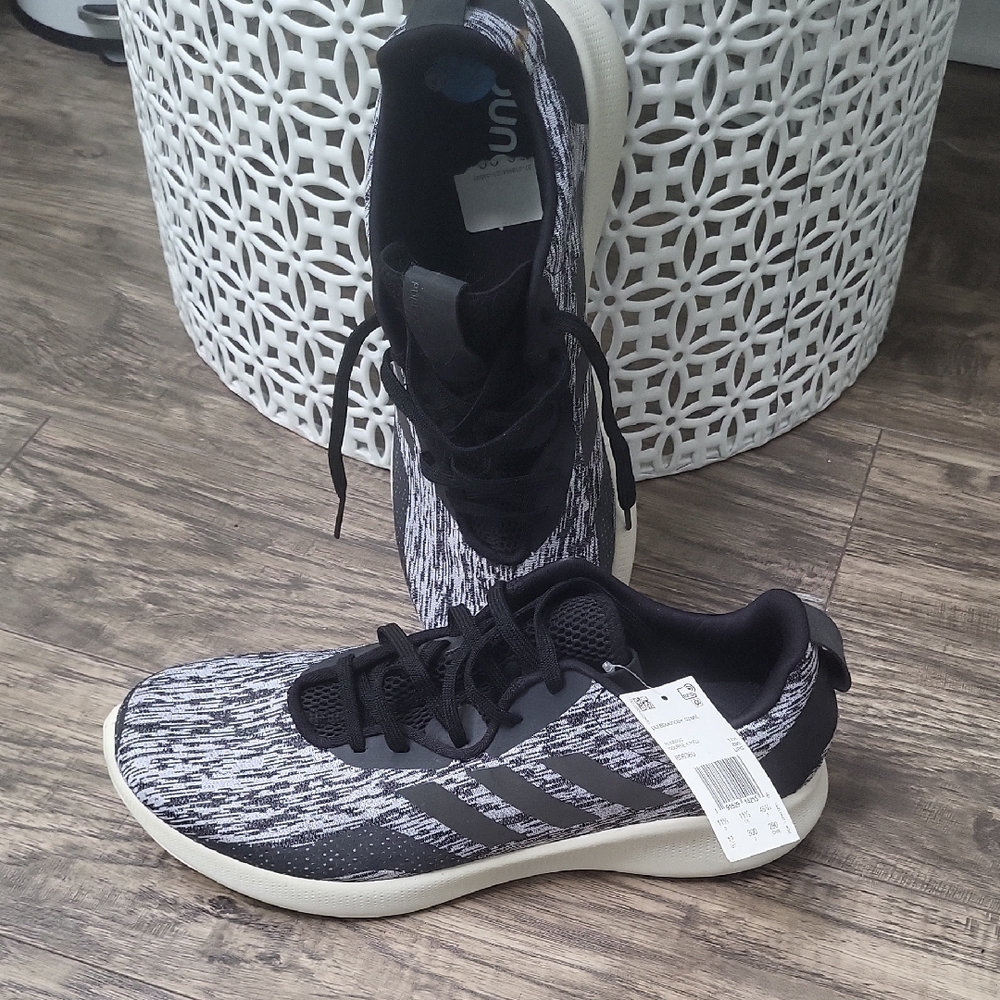 Adidas Women's Black and White Running Shoes